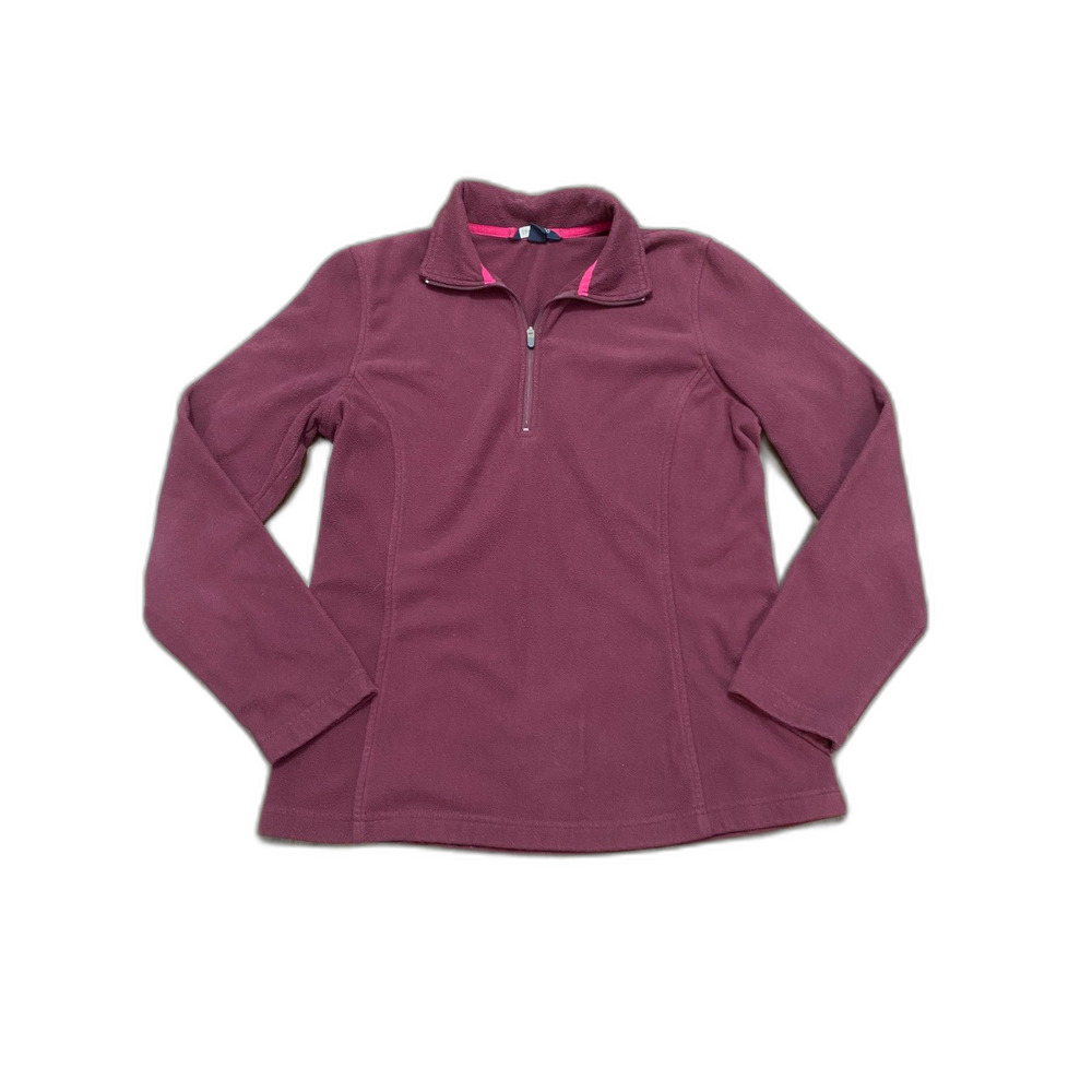 Lands End Quarter Zip Fleece Pullover